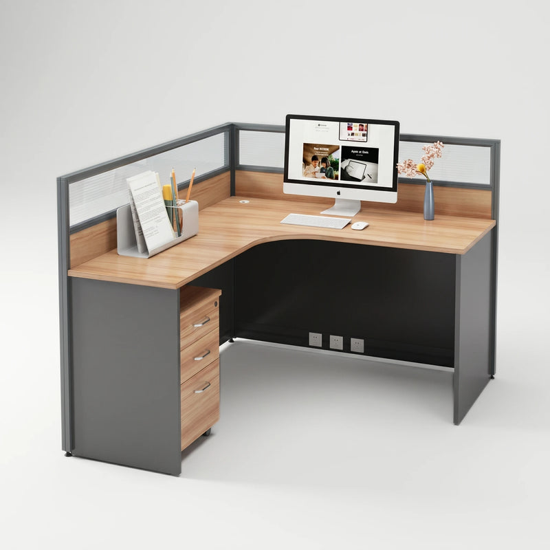 Keaton · L-Shaped Cubicle Workstation