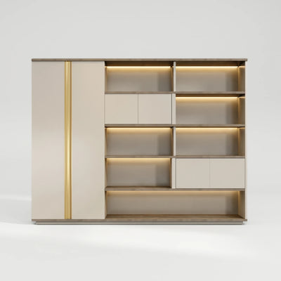 Zorin · Office Shelves w/ Lighting & Storage
