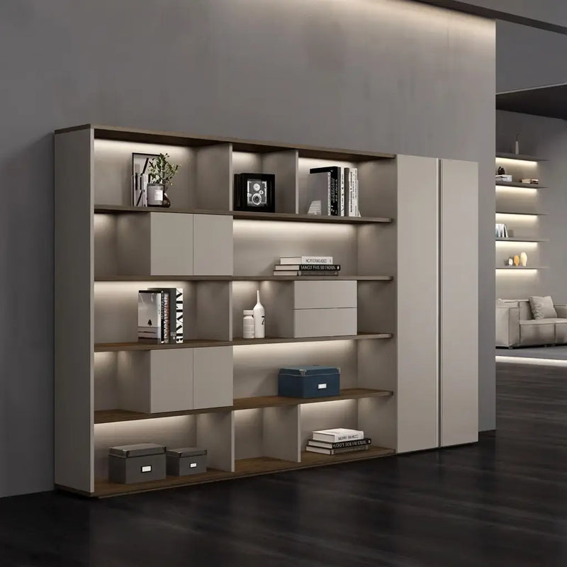 Fenwick · Office Shelves w/ Lighting & Storage