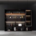 Fulton · Office Shelves w/ Integrated Lighting & Closet Storage