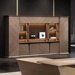 Brandy · Office Shelves w/ Integrated Lighting & Storage