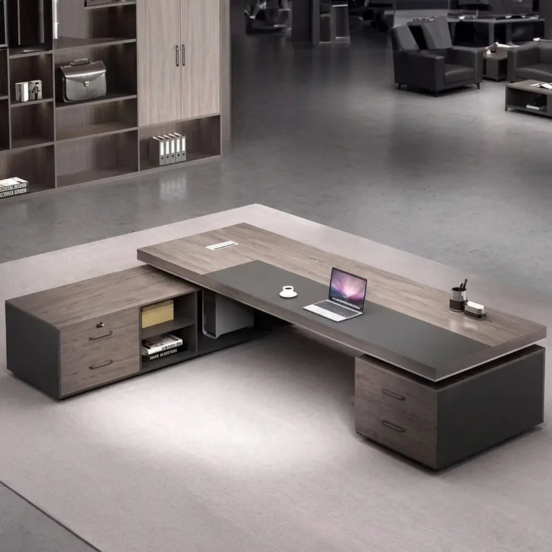 August · Modern Executive L-Shaped Desk