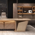 Cognac · Executive Desk w/ Mobile Storage