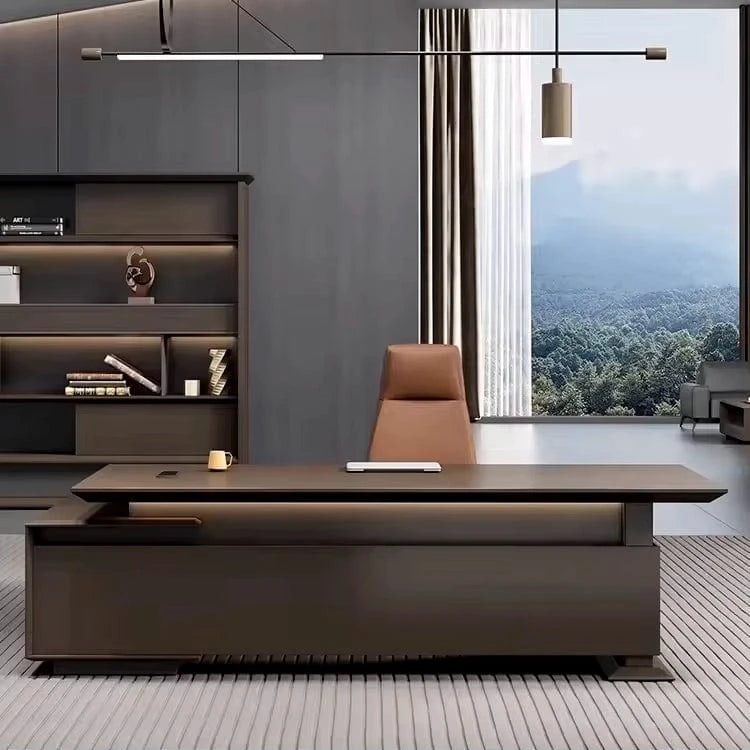Ithaca · Modern L-Shaped Executive Desk