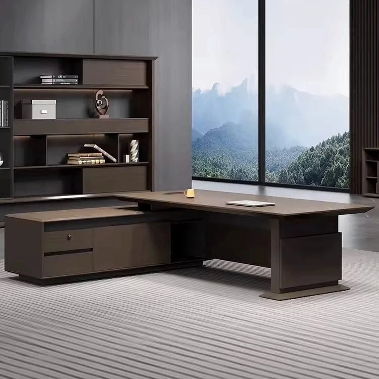 Ithaca · Modern L-Shaped Executive Desk