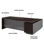 Jasper · Modern L-Shaped Executive Desk