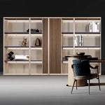 Norwyn · Office Shelves w/ Lighting & Closet