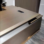 June · Modern L-Shaped Executive Desk