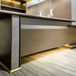 June · Modern L-Shaped Executive Desk