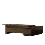 June · Modern L-Shaped Executive Desk