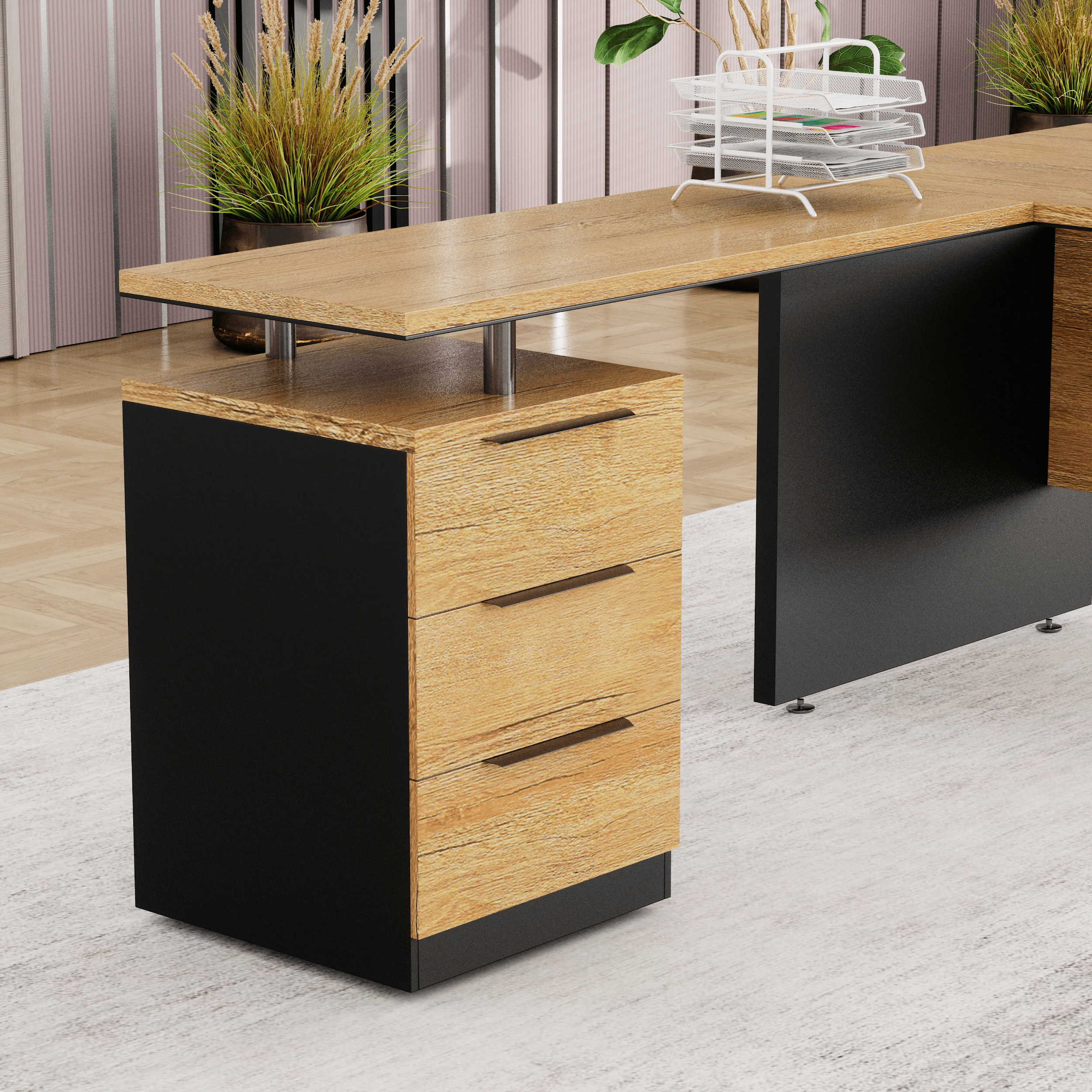Juniper · Modern L-Shaped Executive Desk