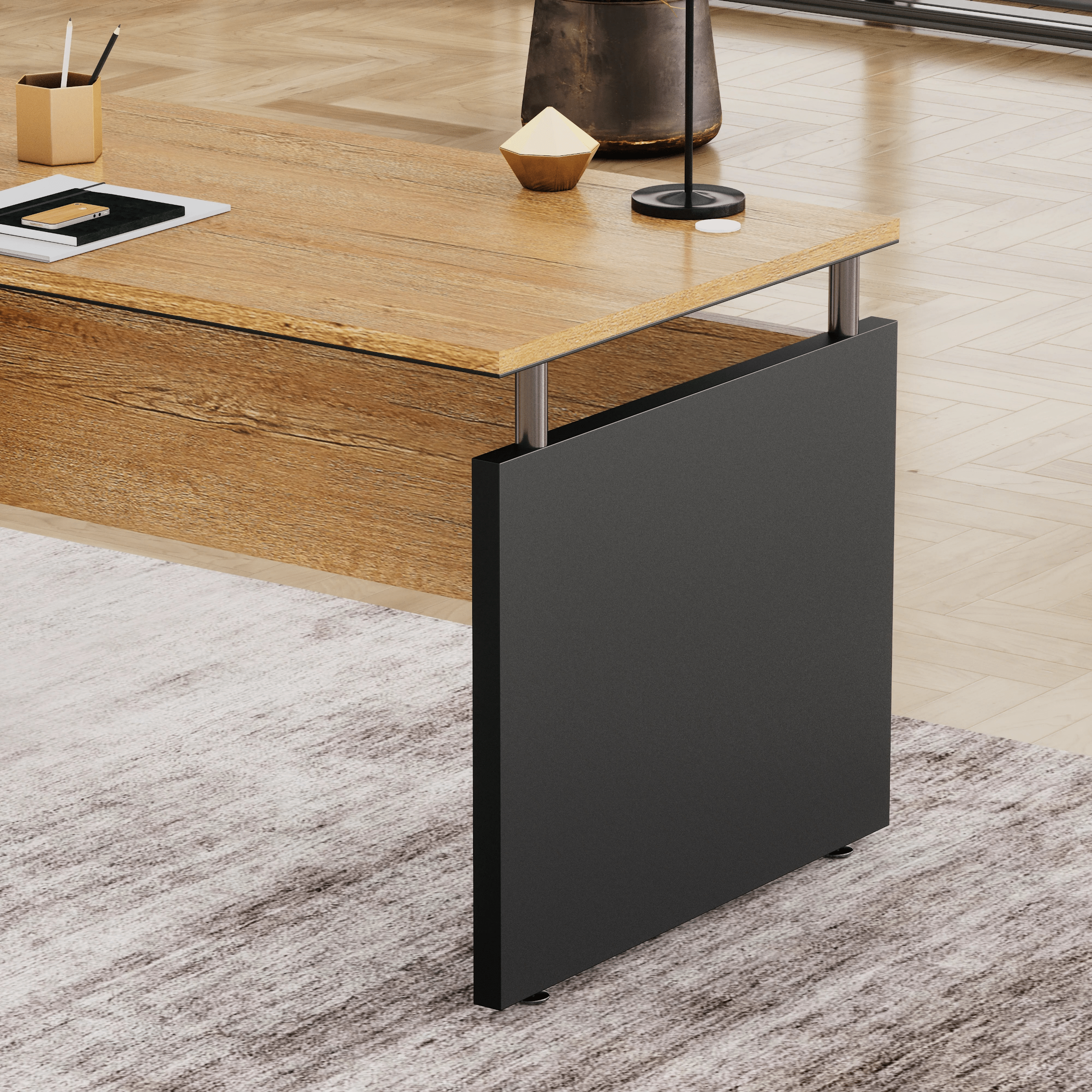 Juniper · Modern L-Shaped Executive Desk