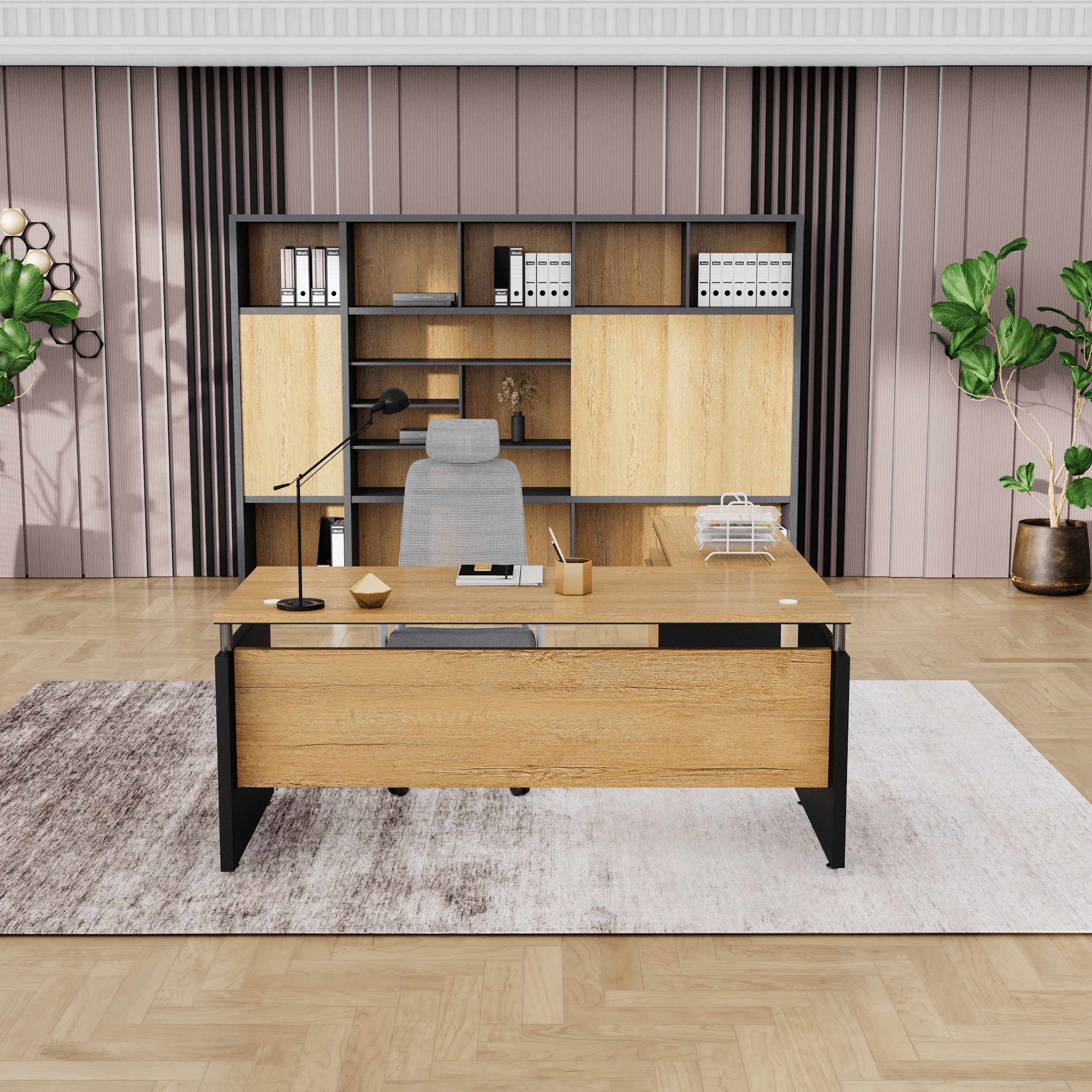 Juniper · Modern L-Shaped Executive Desk