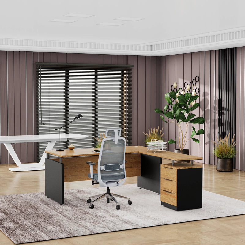 Juniper · Modern L-Shaped Executive Desk