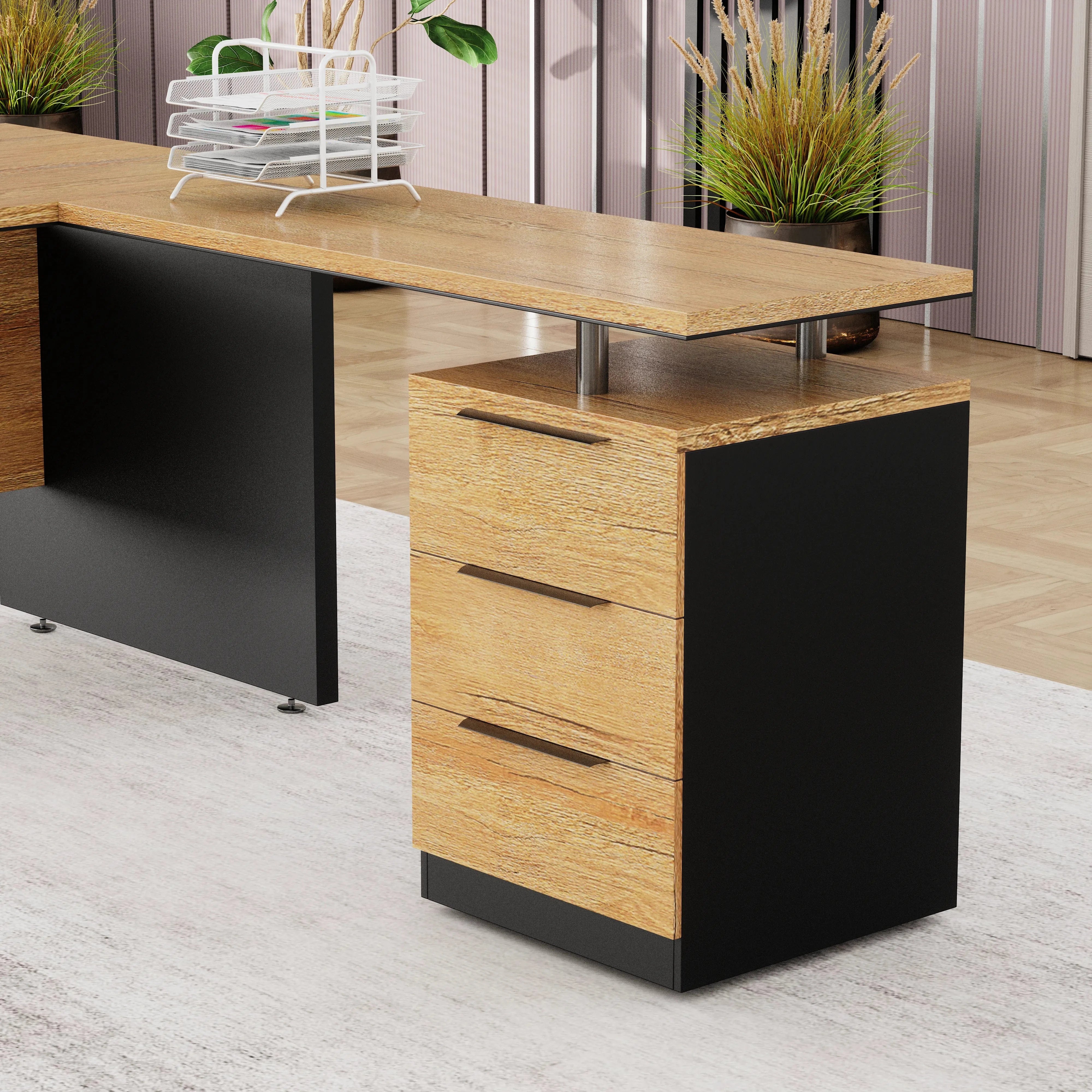 Juniper · Modern L-Shaped Executive Desk