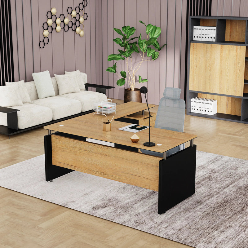 Juniper · Modern L-Shaped Executive Desk