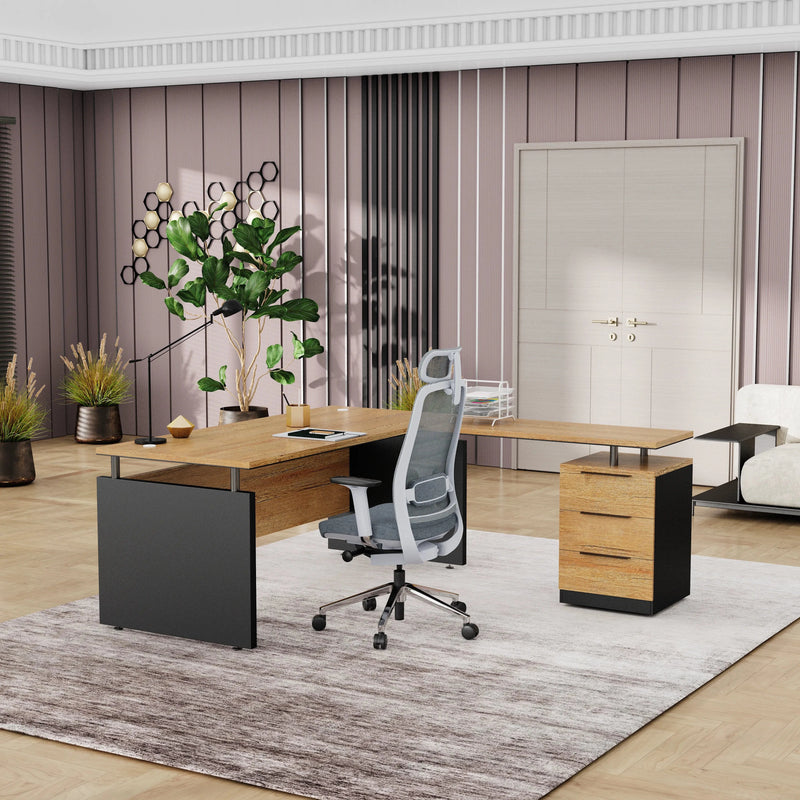 Juniper · Modern L-Shaped Executive Desk