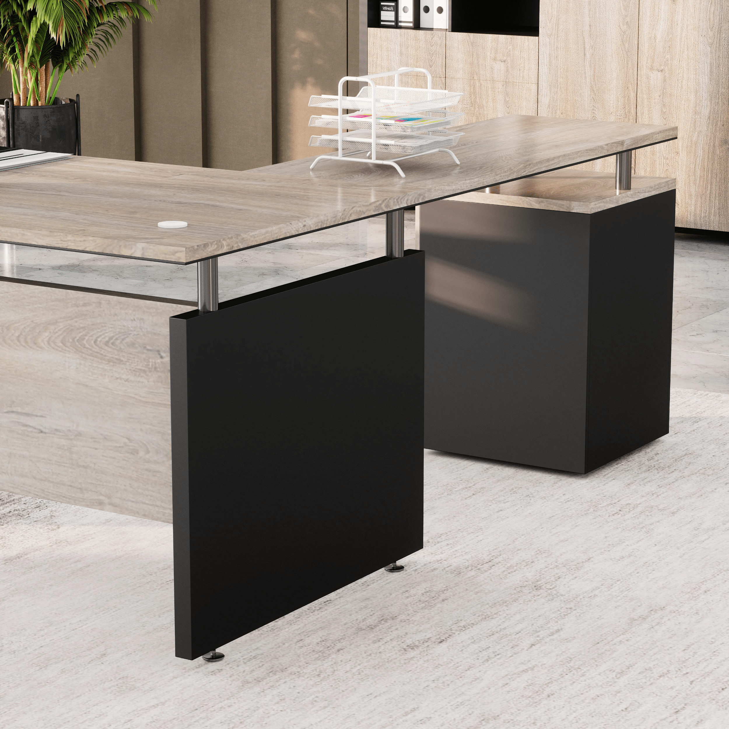 Juniper · Modern L-Shaped Executive Desk