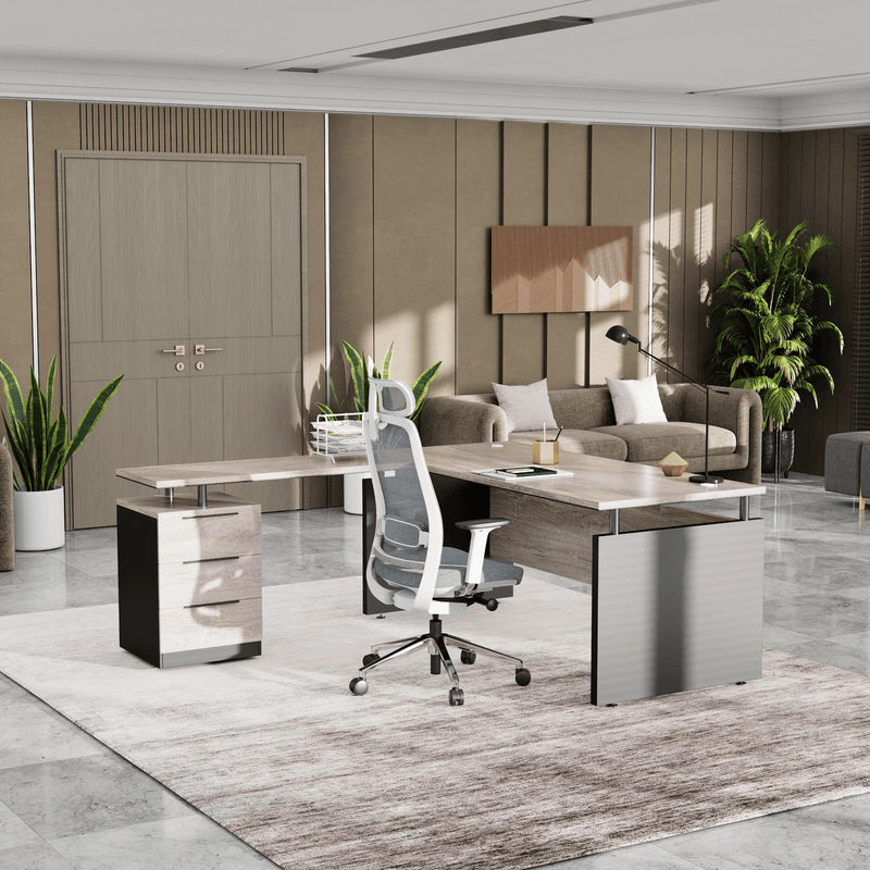 Juniper · Modern L-Shaped Executive Desk