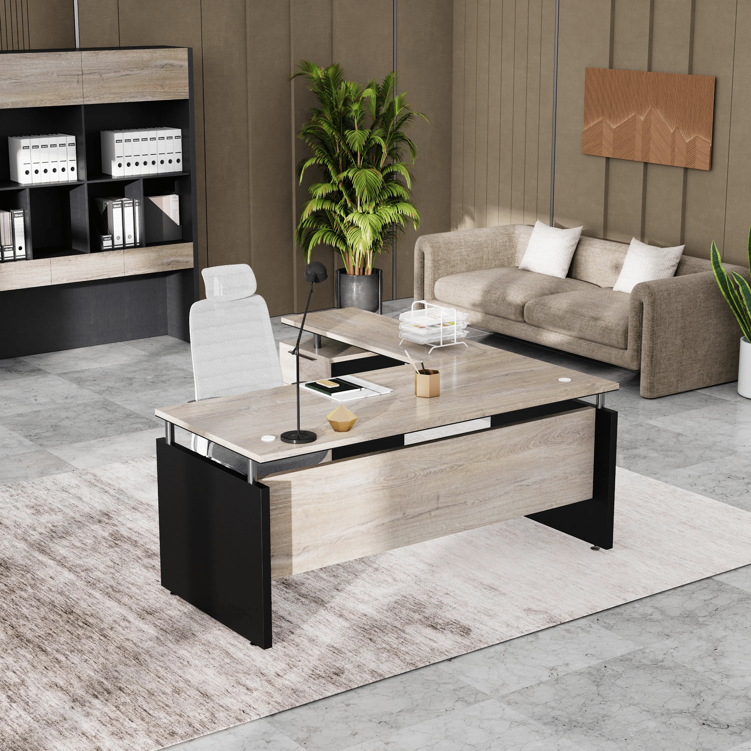 Juniper · Modern L-Shaped Executive Desk