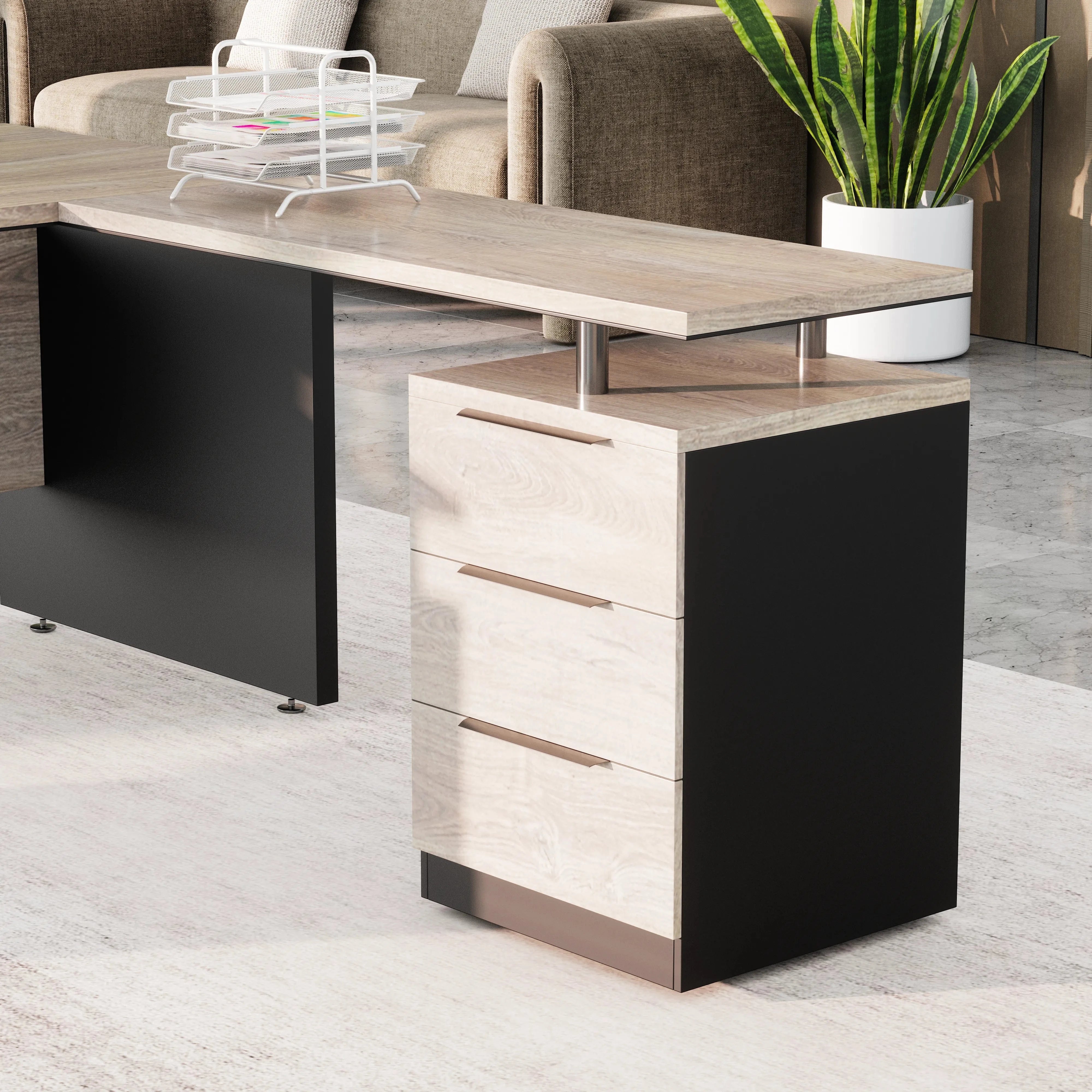 Juniper · Modern L-Shaped Executive Desk