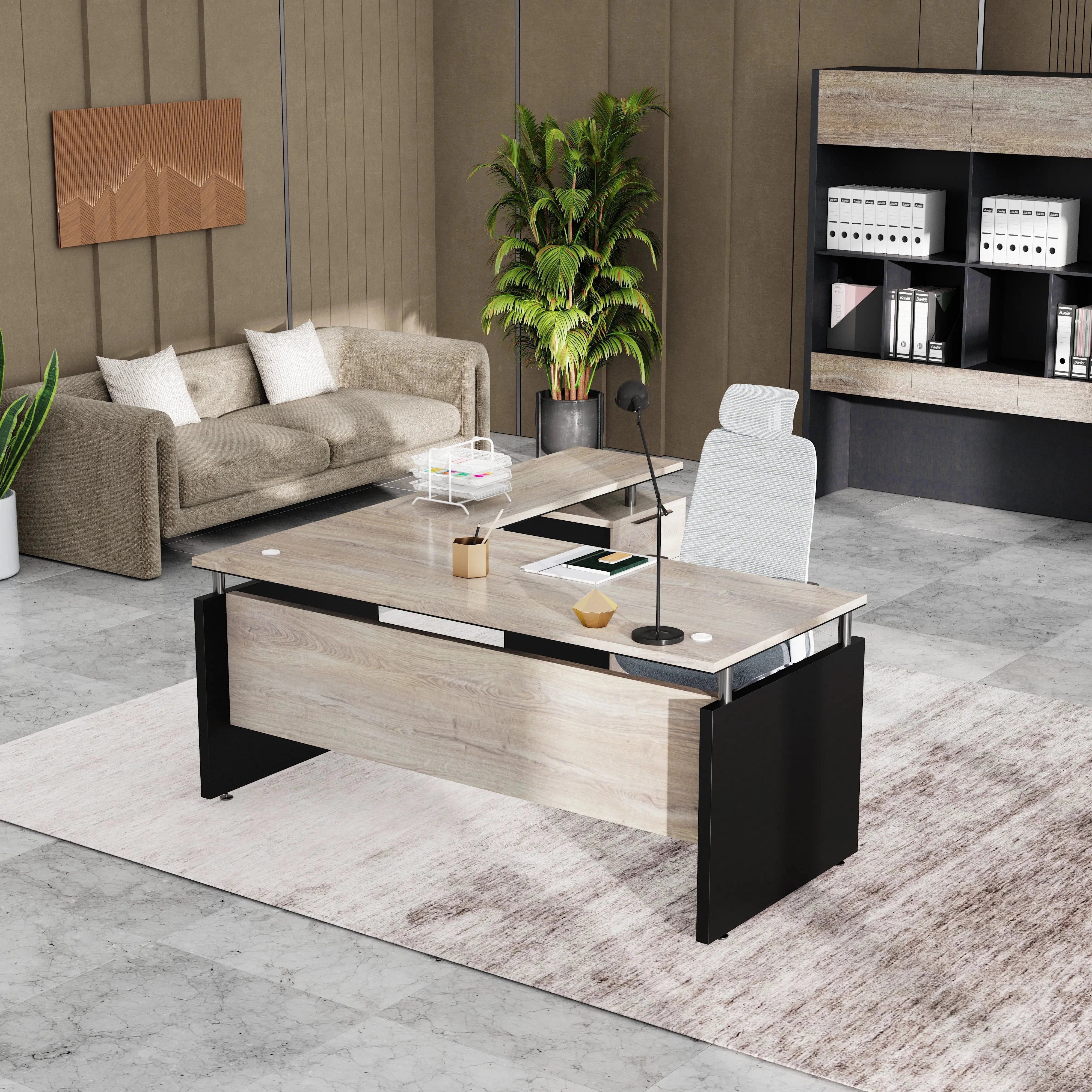 Juniper · Modern L-Shaped Executive Desk