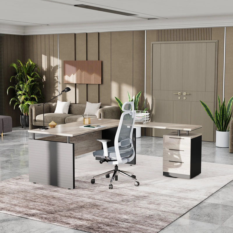 Juniper · Modern L-Shaped Executive Desk