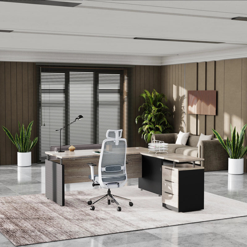 Juniper · Modern L-Shaped Executive Desk