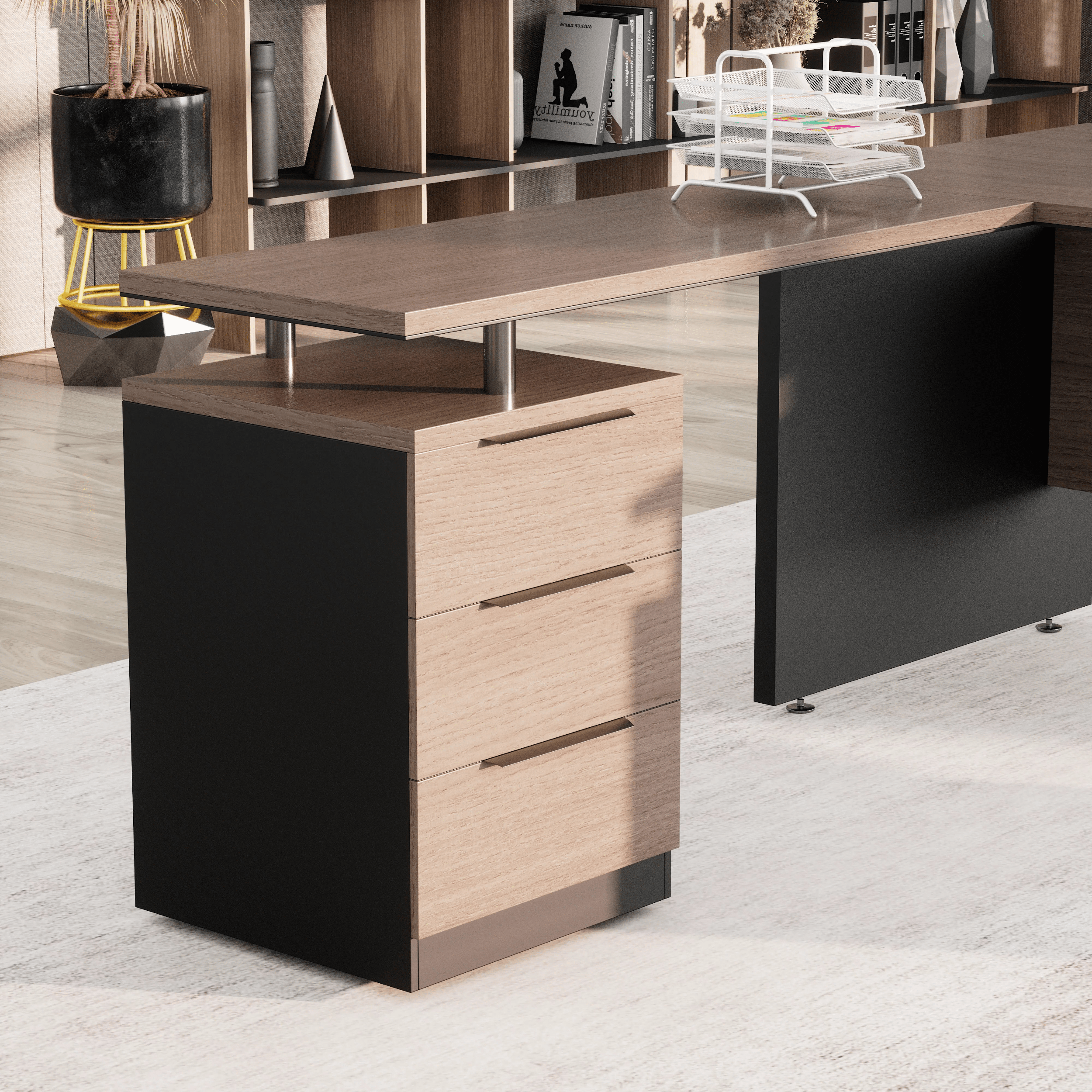 Juniper · Modern L-Shaped Executive Desk