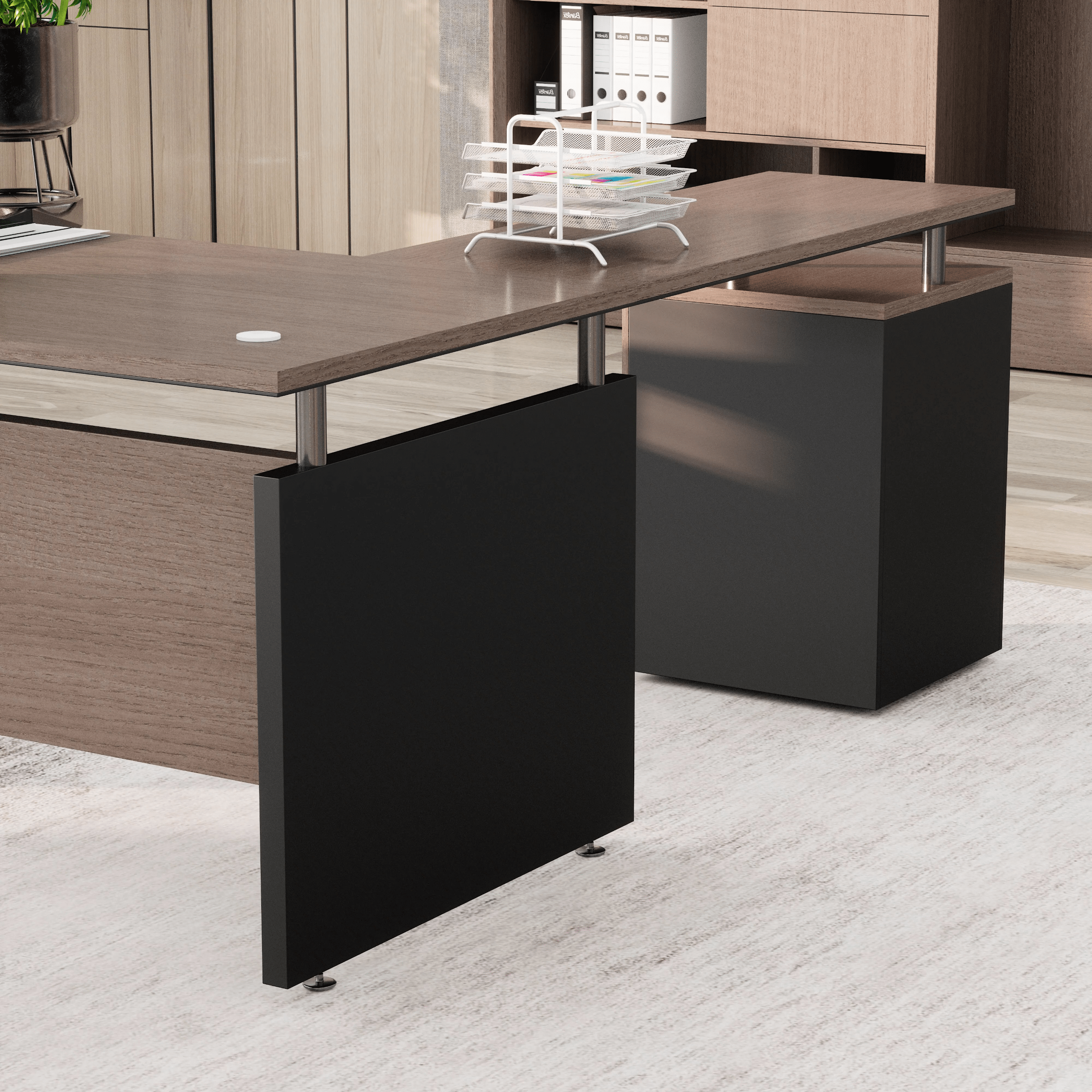 Juniper · Modern L-Shaped Executive Desk