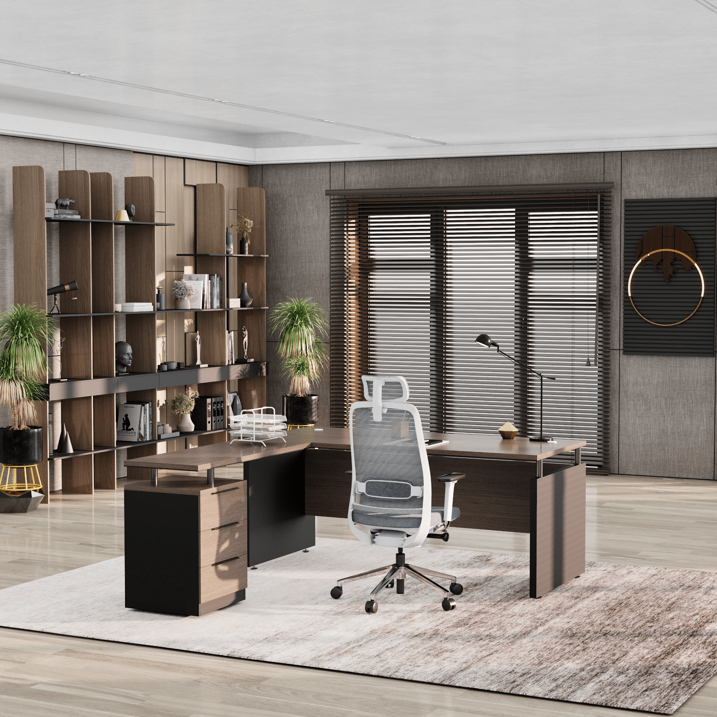 Juniper · Modern L-Shaped Executive Desk