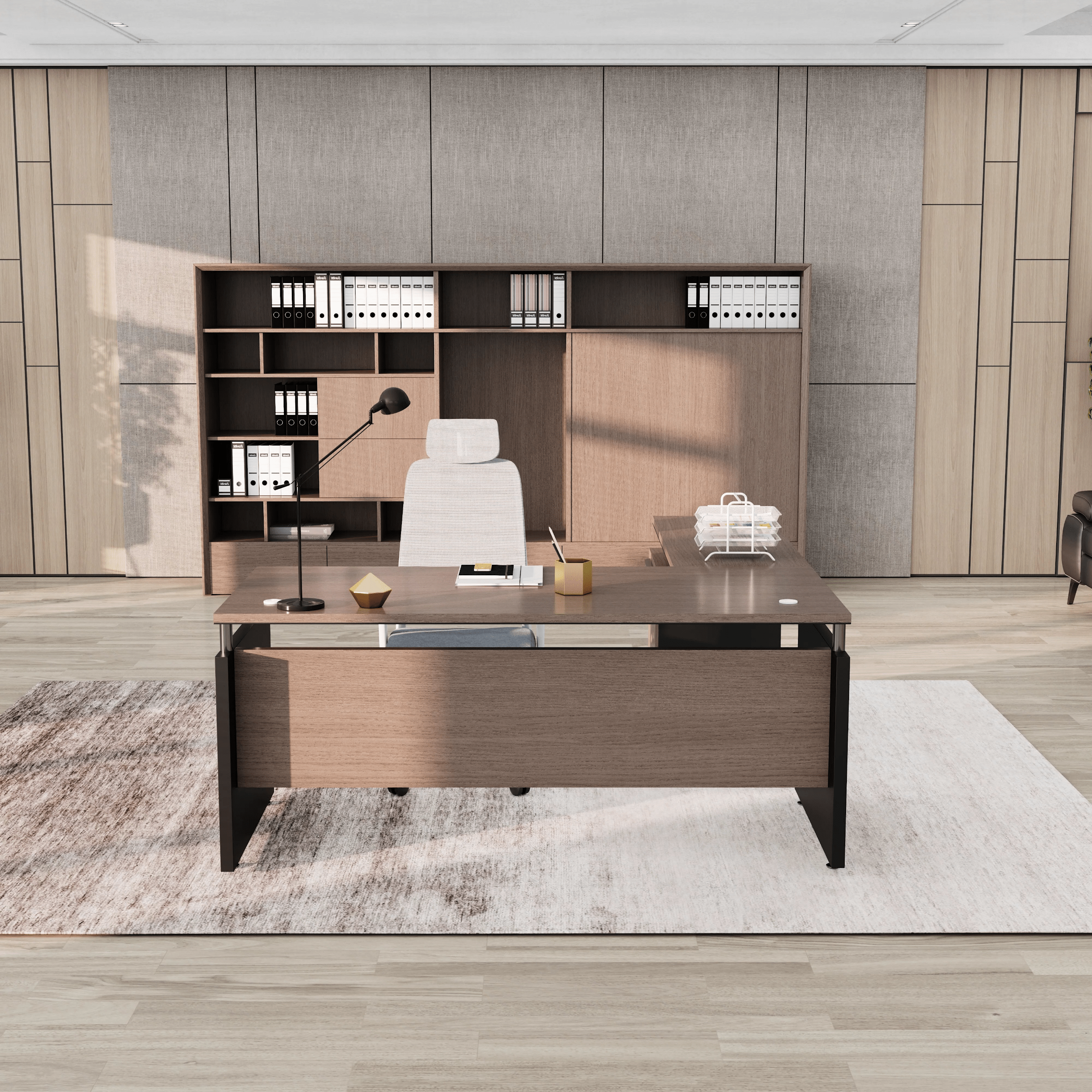 Juniper · Modern L-Shaped Executive Desk