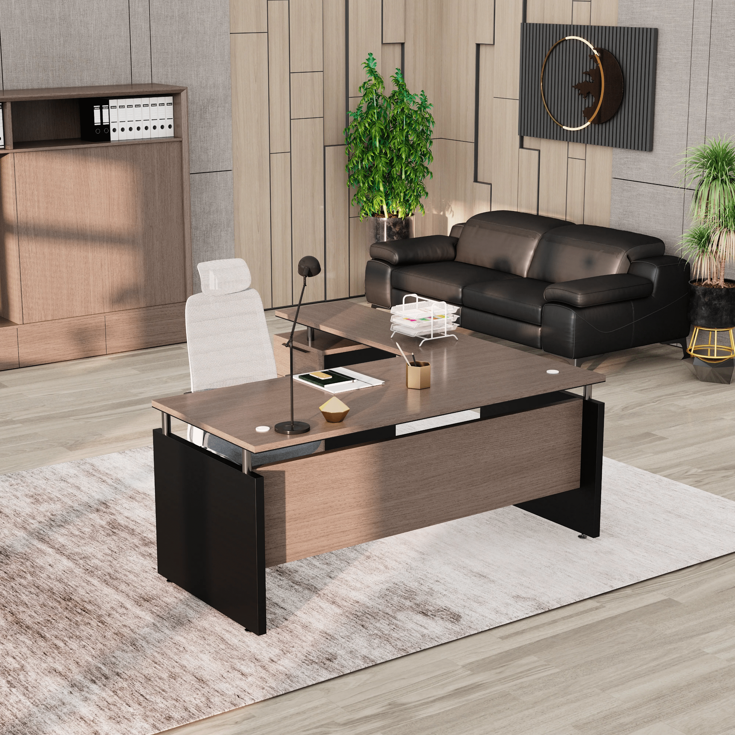 Juniper · Modern L-Shaped Executive Desk