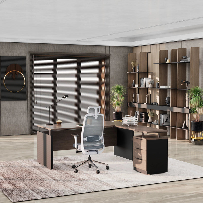 Juniper · Modern L-Shaped Executive Desk