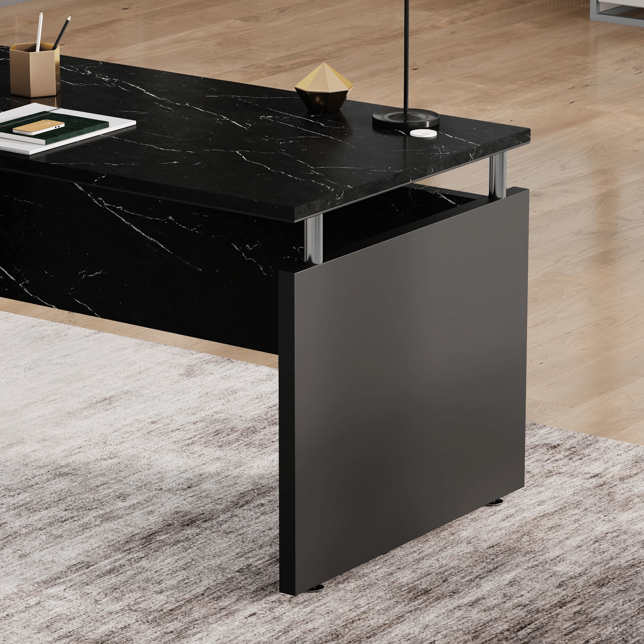 Juniper · Modern L-Shaped Executive Desk