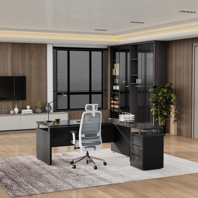 Juniper · Modern L-Shaped Executive Desk