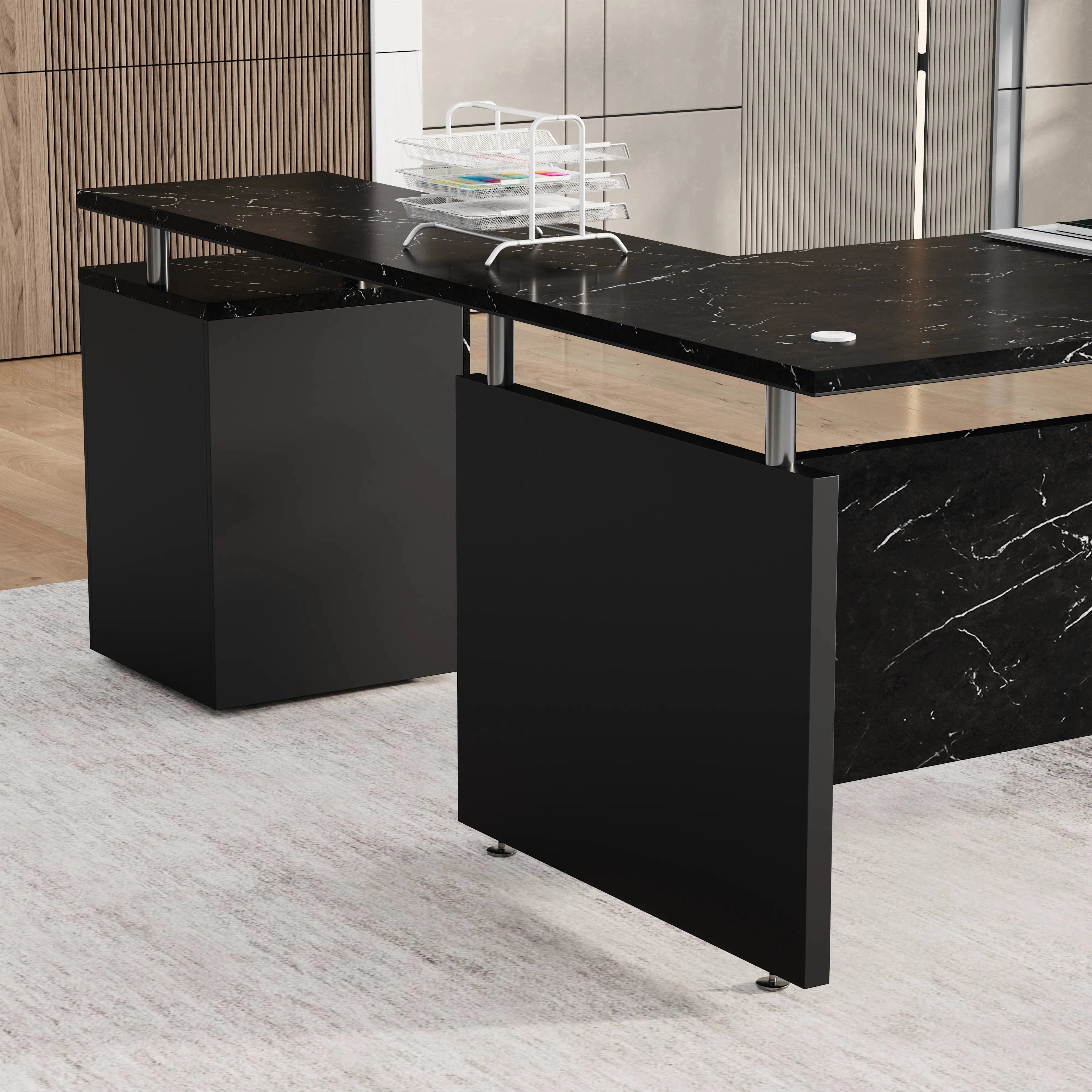 Juniper · Modern L-Shaped Executive Desk