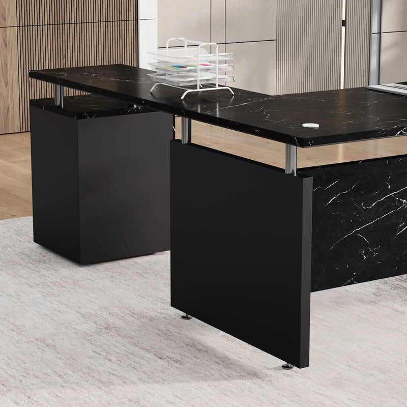 Juniper · Modern L-Shaped Executive Desk