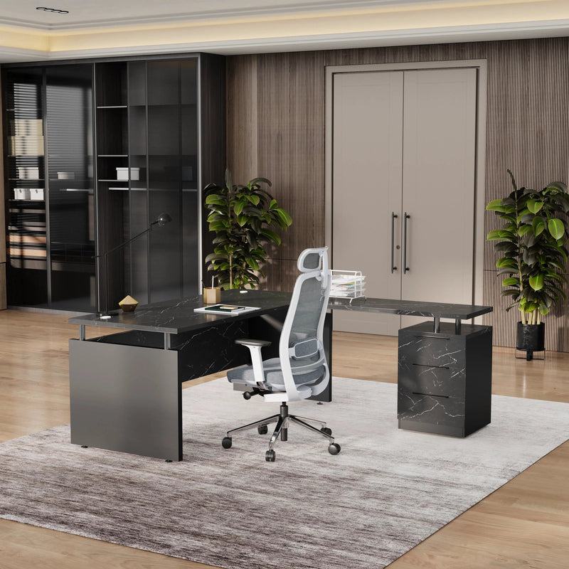 Juniper · Modern L-Shaped Executive Desk