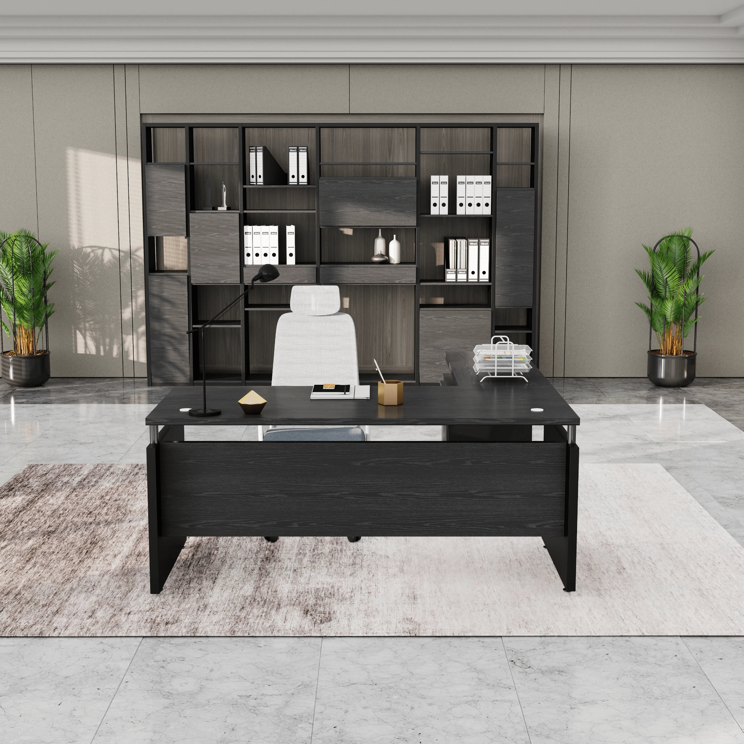 Juniper · Modern L-Shaped Executive Desk