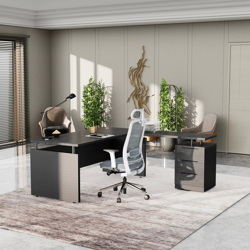 Juniper · Modern L-Shaped Executive Desk