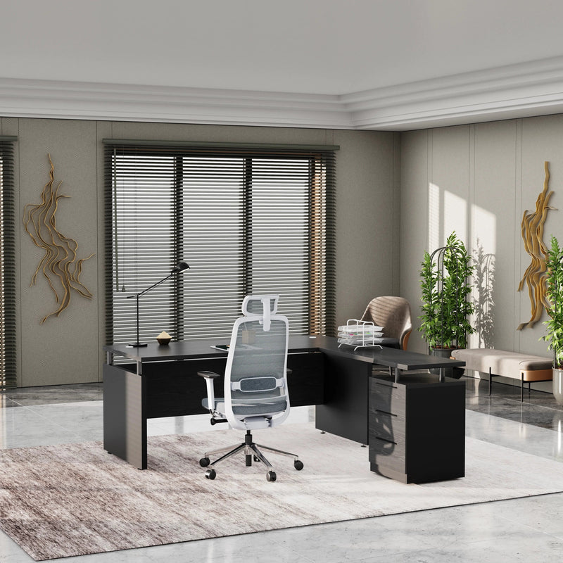 Juniper · Modern L-Shaped Executive Desk