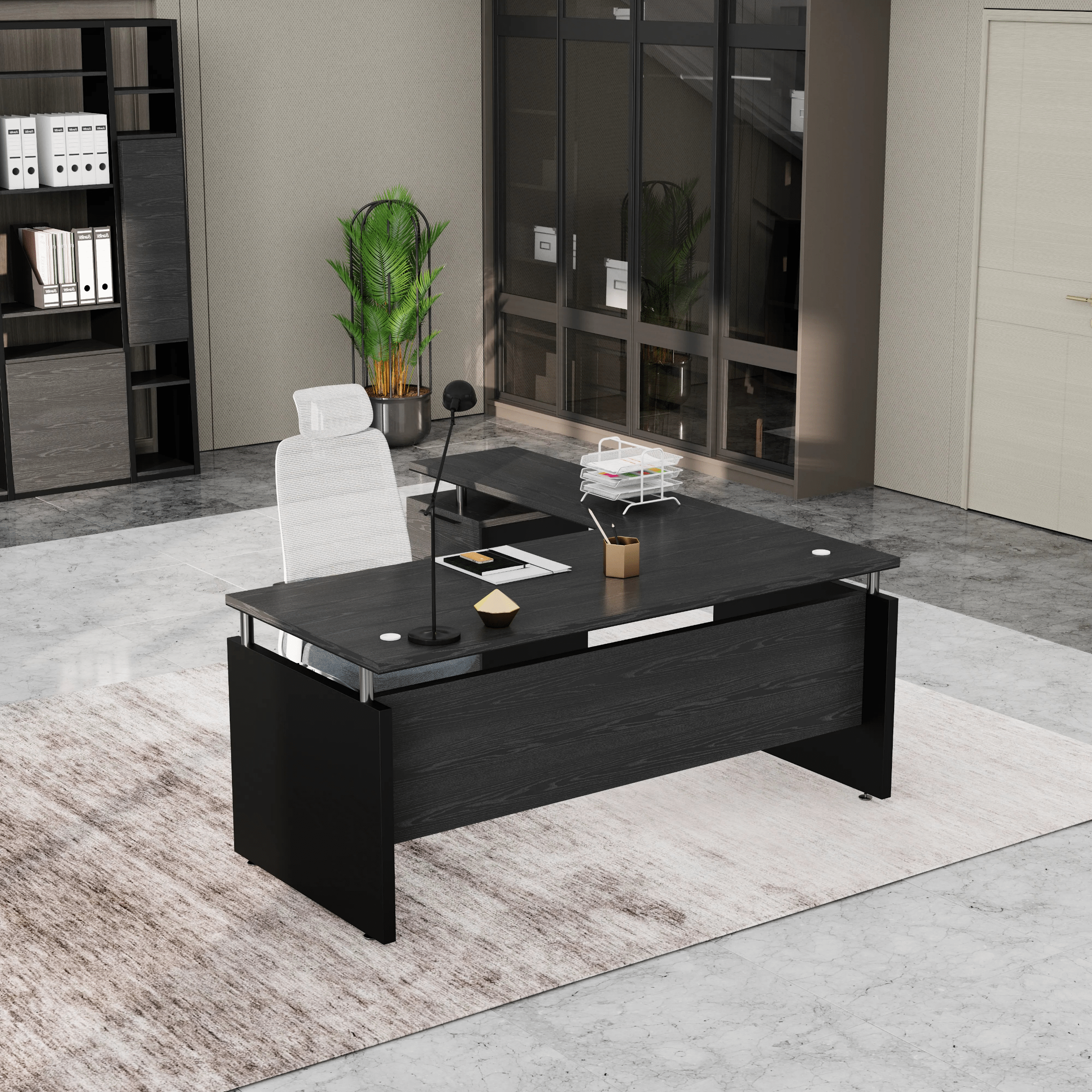 Juniper · Modern L-Shaped Executive Desk
