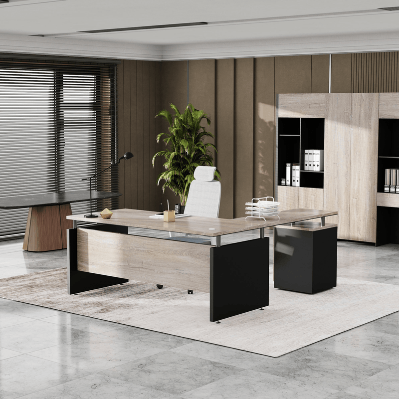 Juniper · Modern L-Shaped Executive Desk