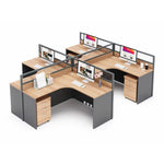 Keaton · L-Shaped Cubicle Workstation