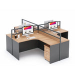 Keaton · L-Shaped Cubicle Workstation