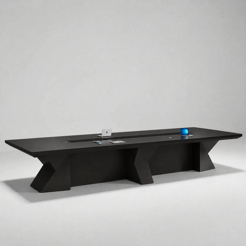Kendrix · Conference Room Table — Glossy Black
