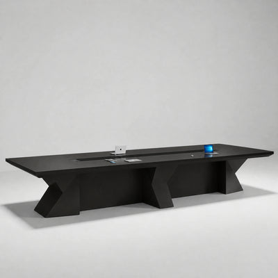 Kendrix · Conference Room Table — Glossy Black