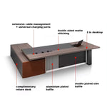 Kenny · Modern L-Shaped Executive Desk