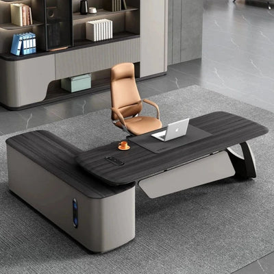 Veris · Modern L-Shaped Executive Desk